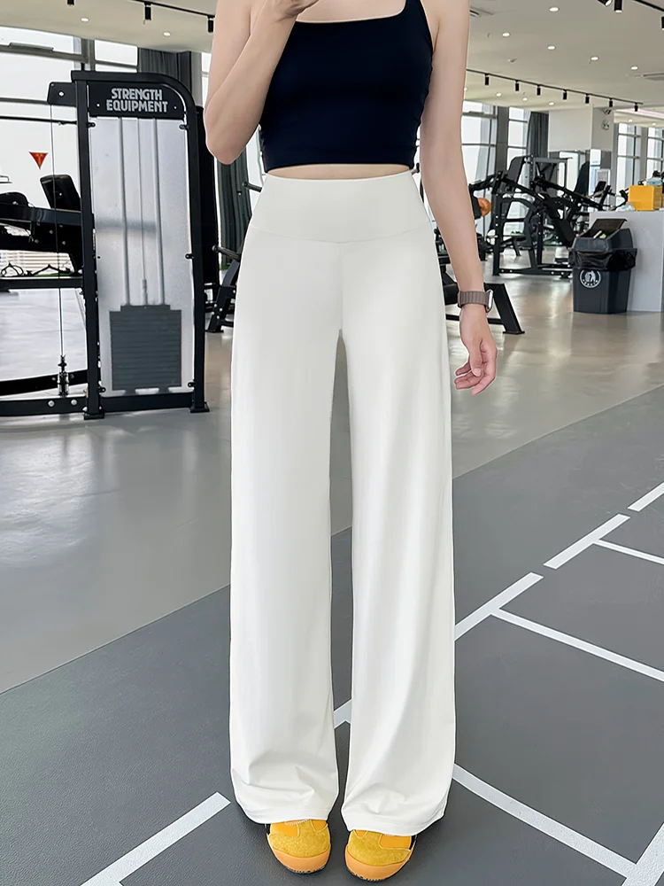 Summer and Spring Women's Loose Straight Wide-Leg Pants, Casual...